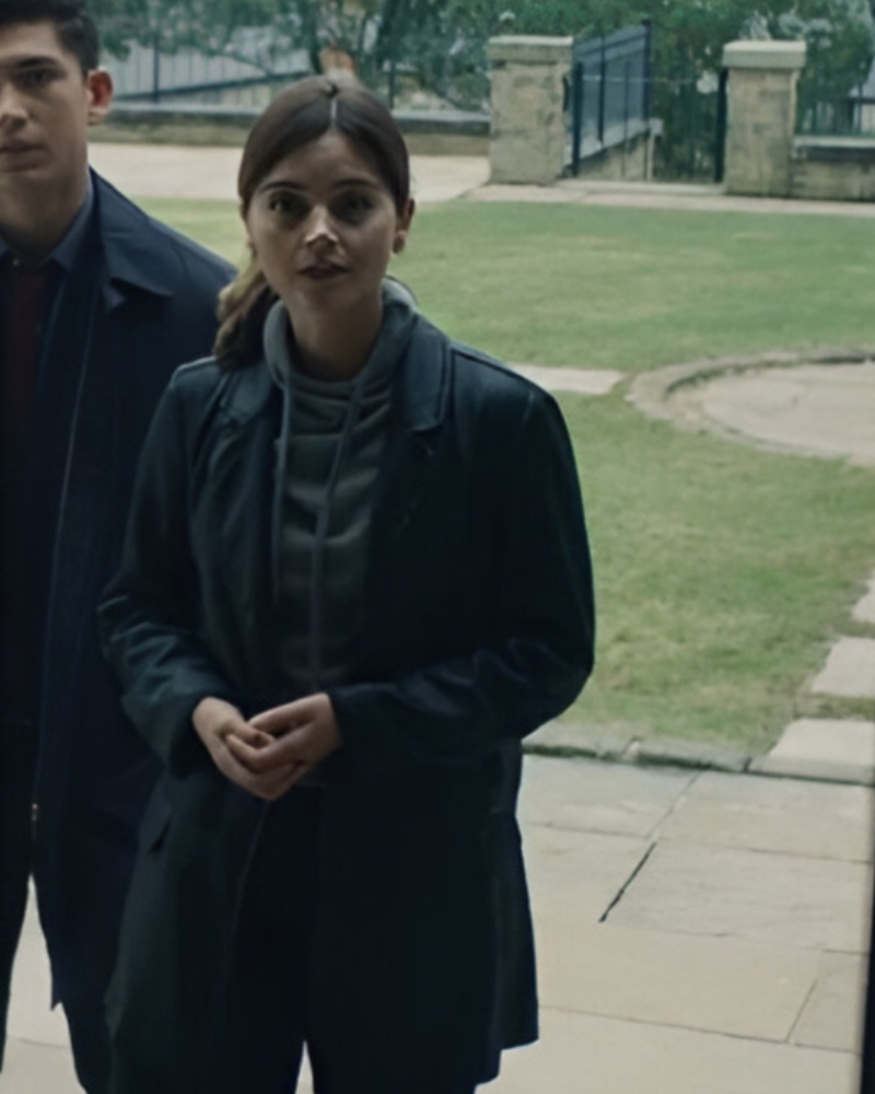 TheJetty2024JennaColemanBlackCoat
