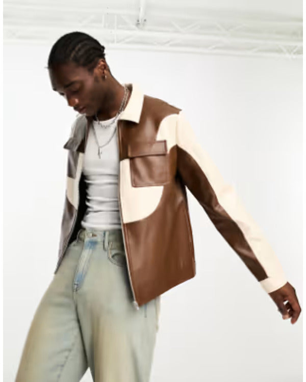 TheSexLivesOfCollegeGirlsS03Brown_WhiteFauxLeatherJacket