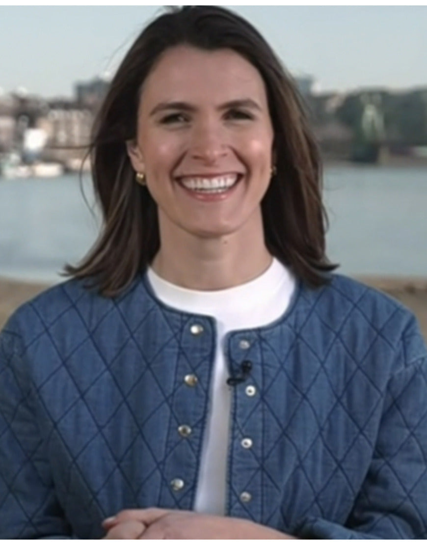 The Today Show 2025 Molly Hunter Denim Quilted Jacket