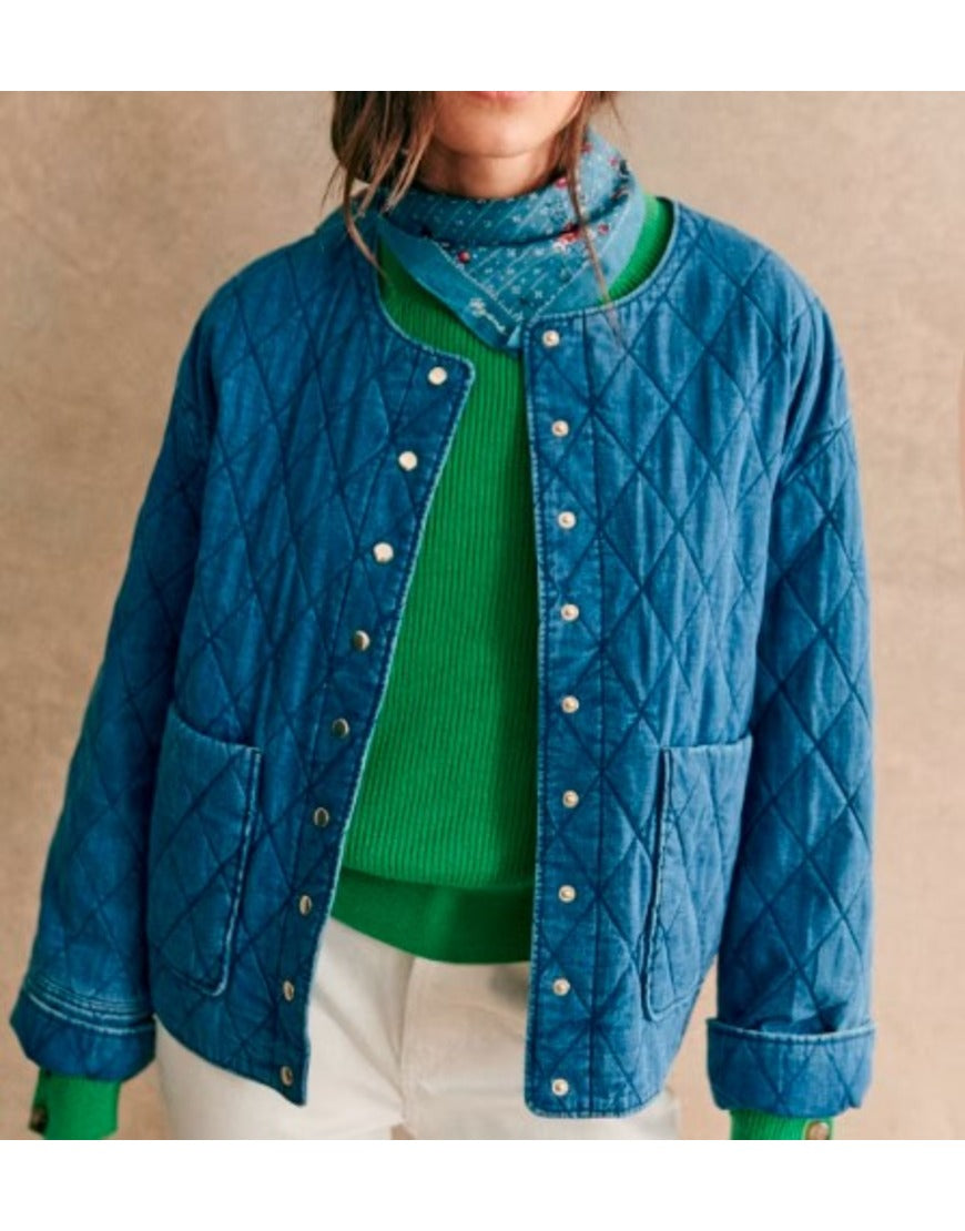 The Today Show 2025 Molly Hunter Denim Quilted Jacket
