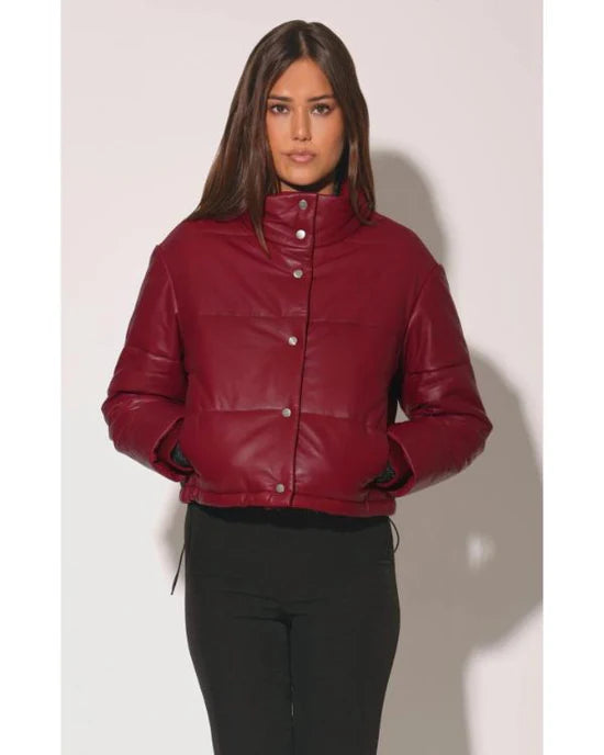 The Today Show 2025 Vicky Nguyen Maroon Leather Jacket