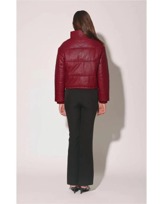 The Today Show 2025 Vicky Nguyen Maroon Leather Jacket