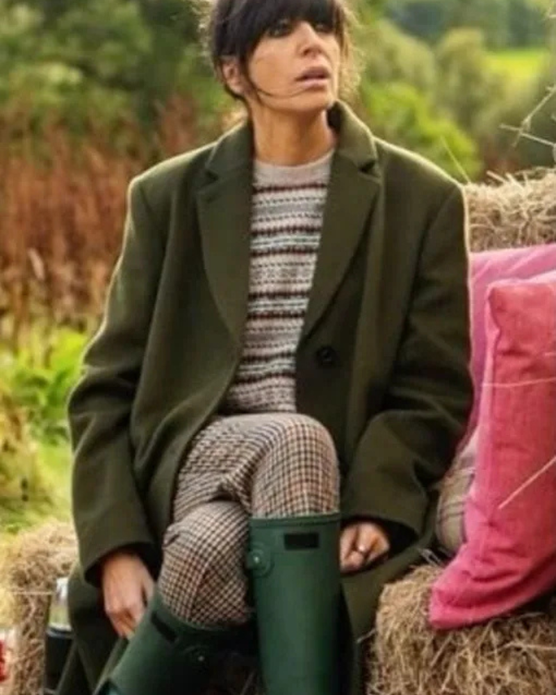 TheTraitorsUKClaudiaWinklemanGreenWoolCoat