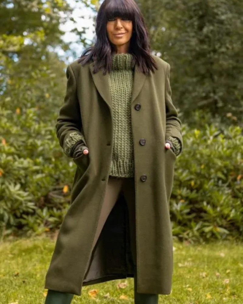 TheTraitorsUKClaudiaWinklemanGreenWoolCoats