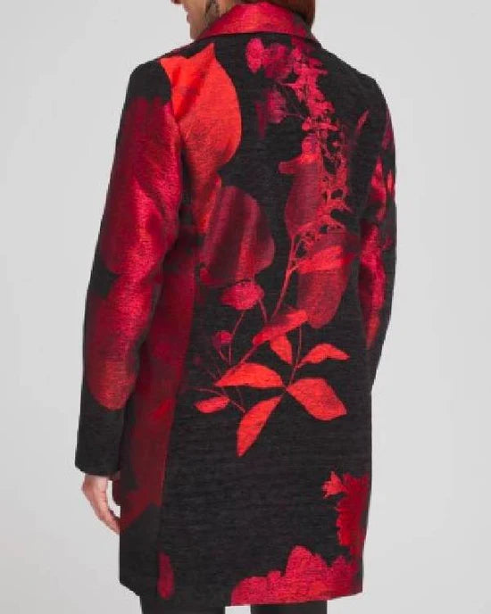 The Traitors US Donna Kelce Black & Red Floral Jacket