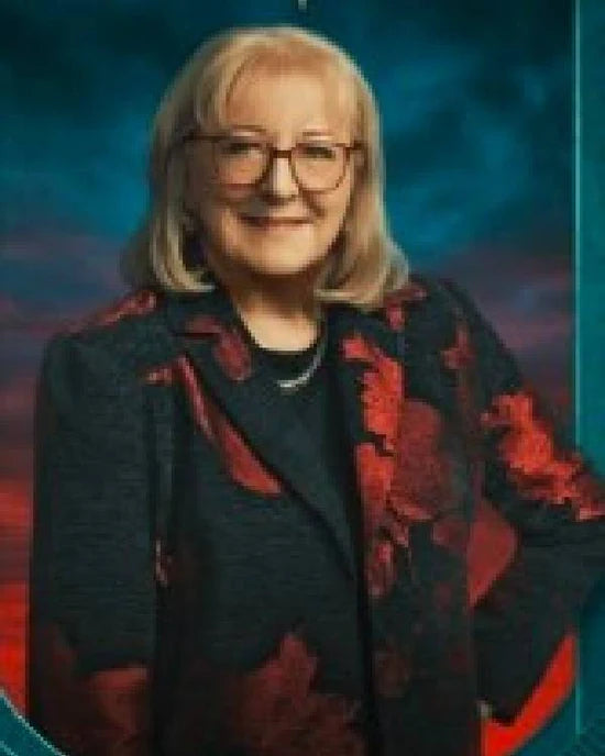The Traitors US Donna Kelce Black & Red Floral Jacket