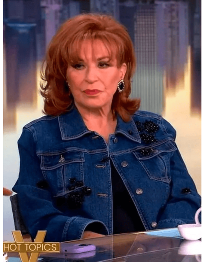 The View 2025 Joy Behar Embellished Denim Jacket