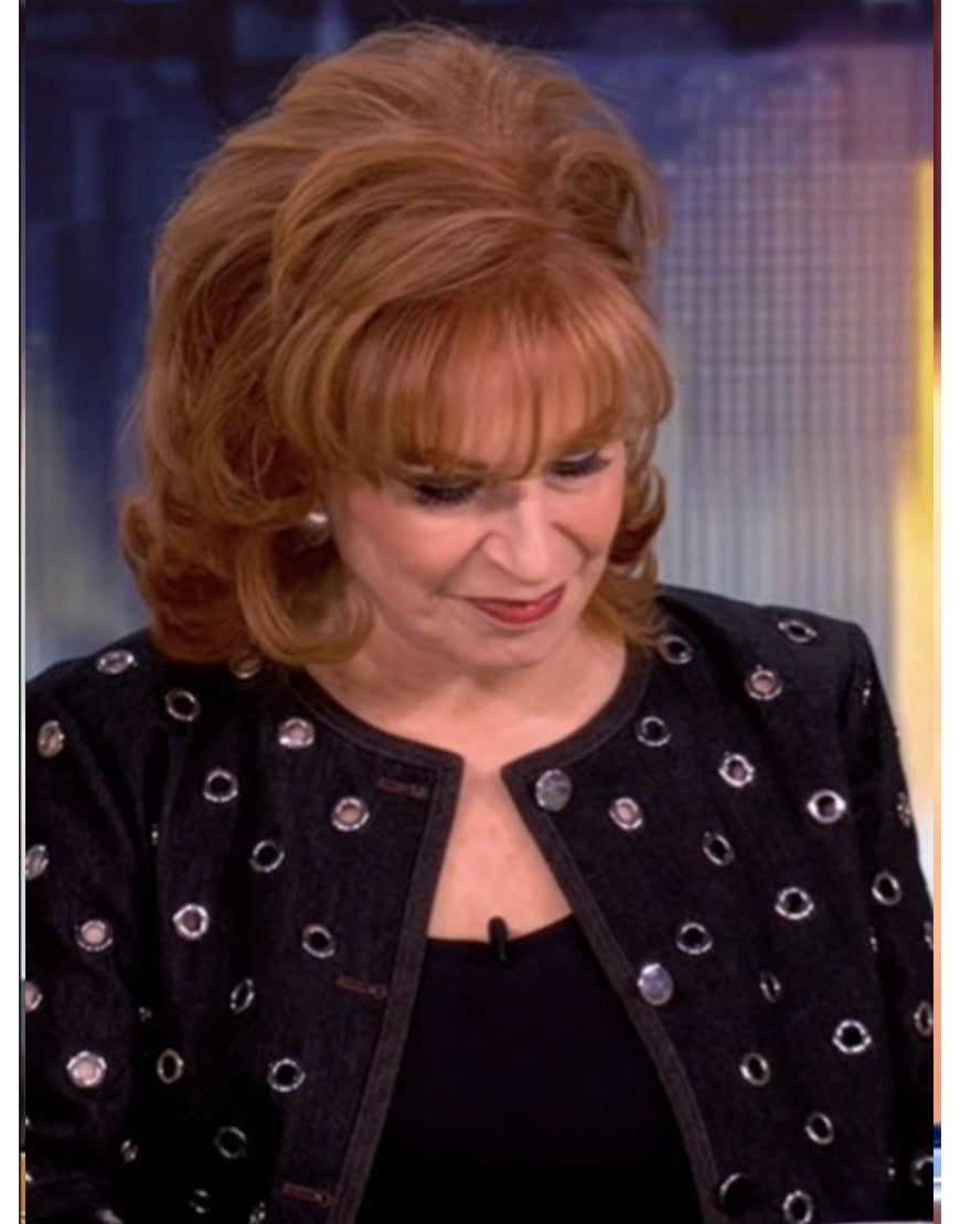 The View 2025 Joy Behar Grommet Embellished Jacket