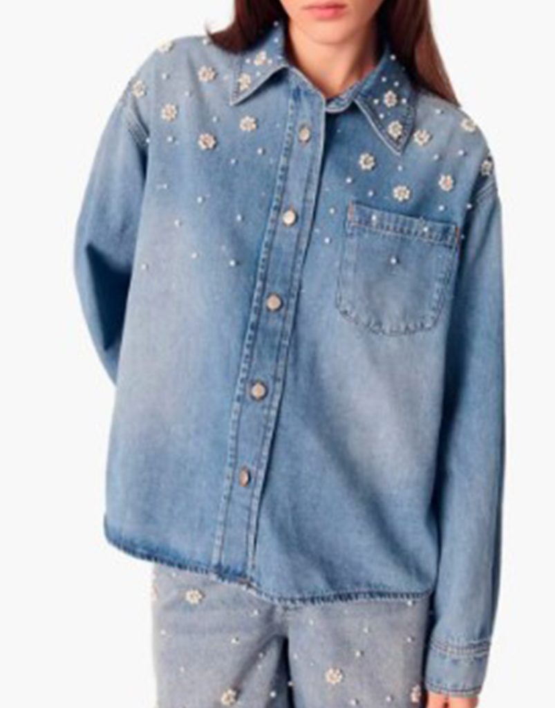 The View 2025 Sara Haines Beaded Embellished Shirt