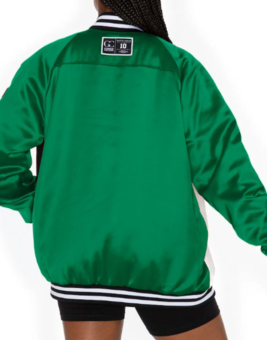 The View 2025 Sunny Hostin Eagles Embellished Bomber Jacket