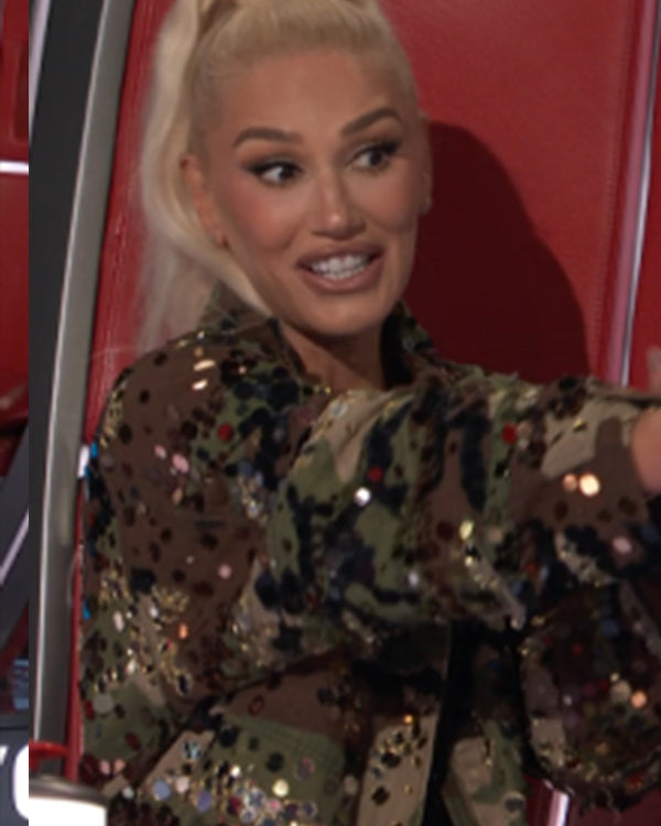 TheVoiceS26GwenStefaniEmbellishedCamoJacket