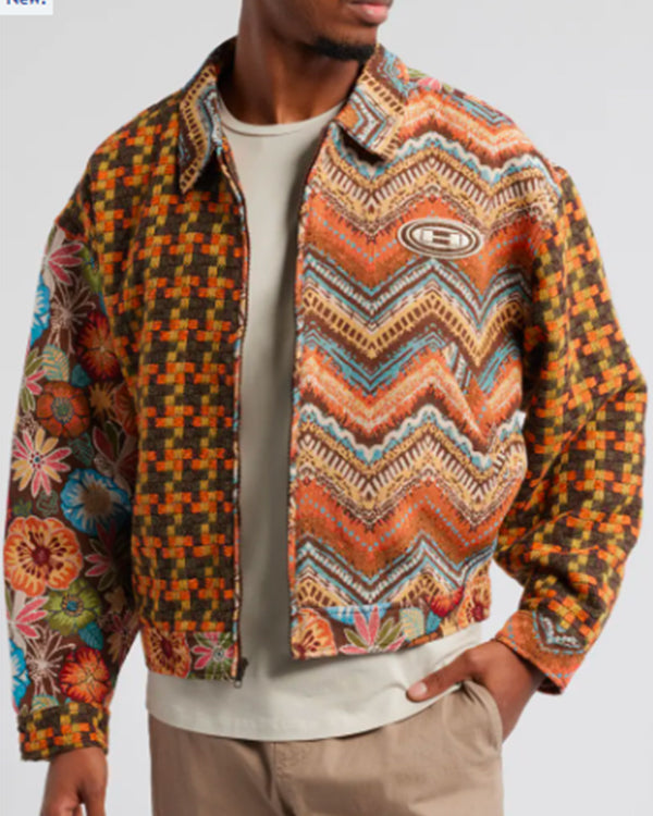 TheVoiceSeason26AdamBohananOrangeMixPrintPatchworkJackets
