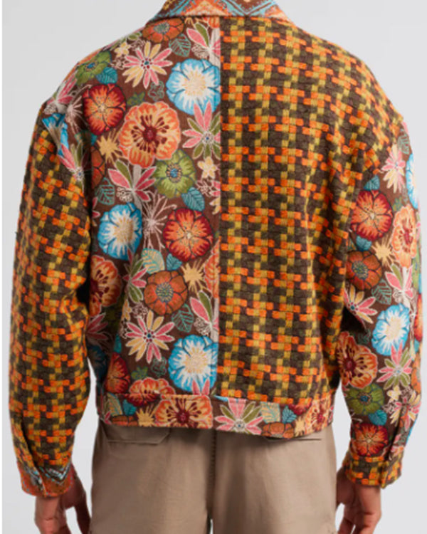 TheVoiceSeason26AdamBohananOrangeMixPrintPatchworkattractiveJackets