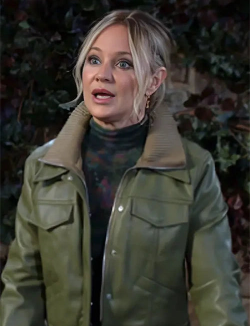 The Young and the Restless Sharon Newman Green Leather Jacket