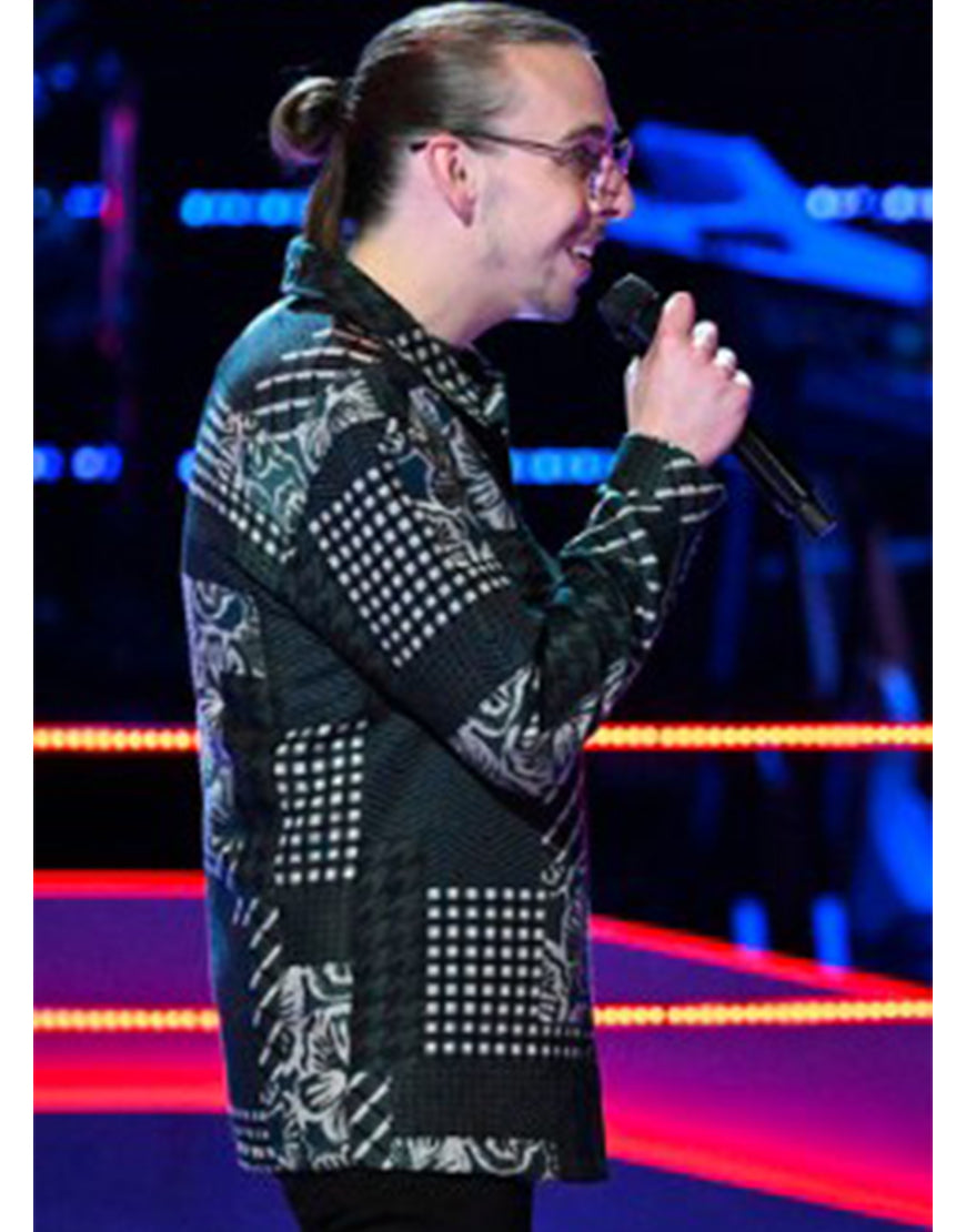 The Voice S27 Ethan Eckenroad Patchwork Shacket