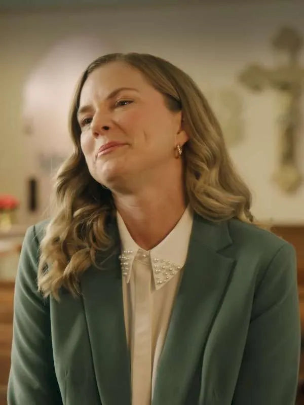 Cindy Busby There’s No Place Like Christmas Green Blazer