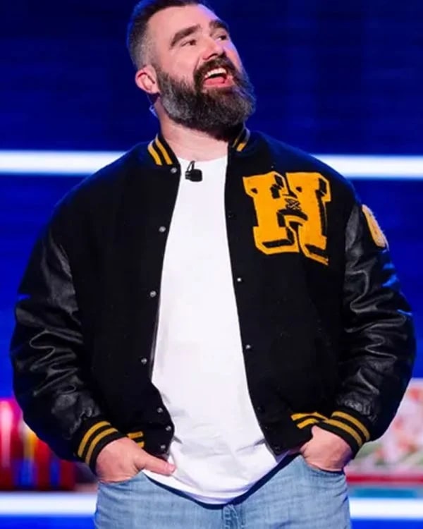 They Call It Late Night with Jason Kelce Letterman Jacket