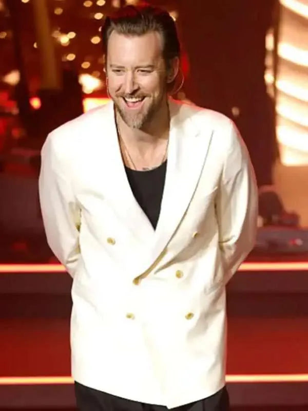 Dallas Jackets - This Winter’s Night Tour Charles Kelley White Blazer