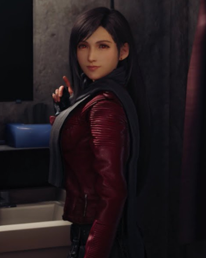 TifaLockhartFinalFantasyVIIAdventChildrenLeatherJacket