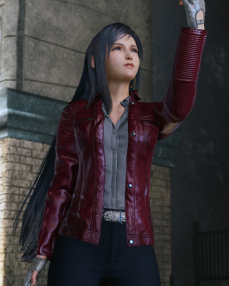 TifaLockhartFinalFantasyVIIAdventChildrenLeatherJackets