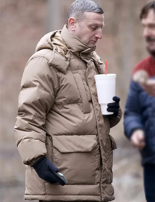 Tim Robinson Friendship Beige Puffer Jacket