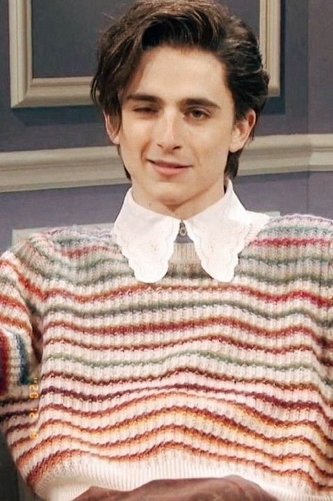 Timothée Chalamet At Saturday Night Sweater