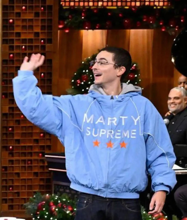 Dallas Jackets - Timothée Chalamet Marty Supreme Blue Jacket