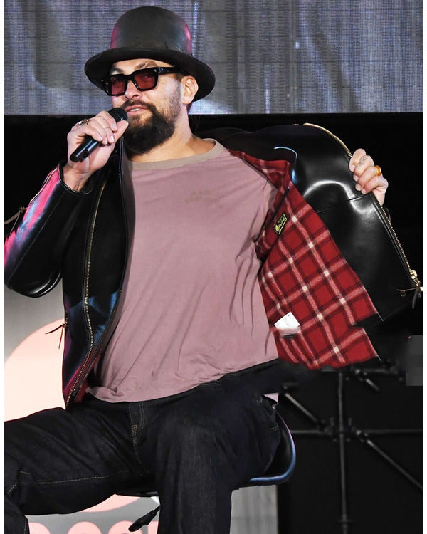 TokyoComicCon2024JasonMomoaBlackLeatherJacket
