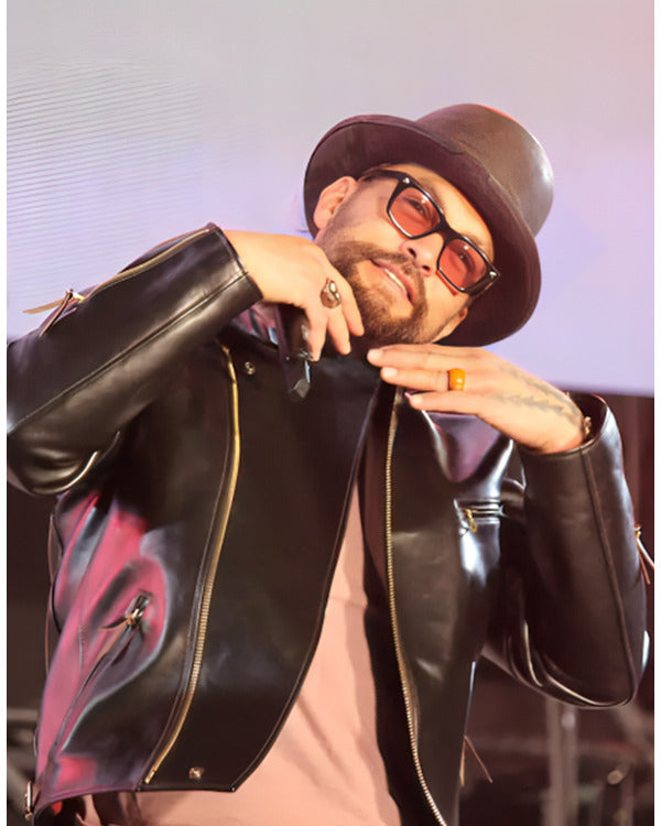 TokyoComicCon2024JasonMomoaBlackLeatherfashionableJacket