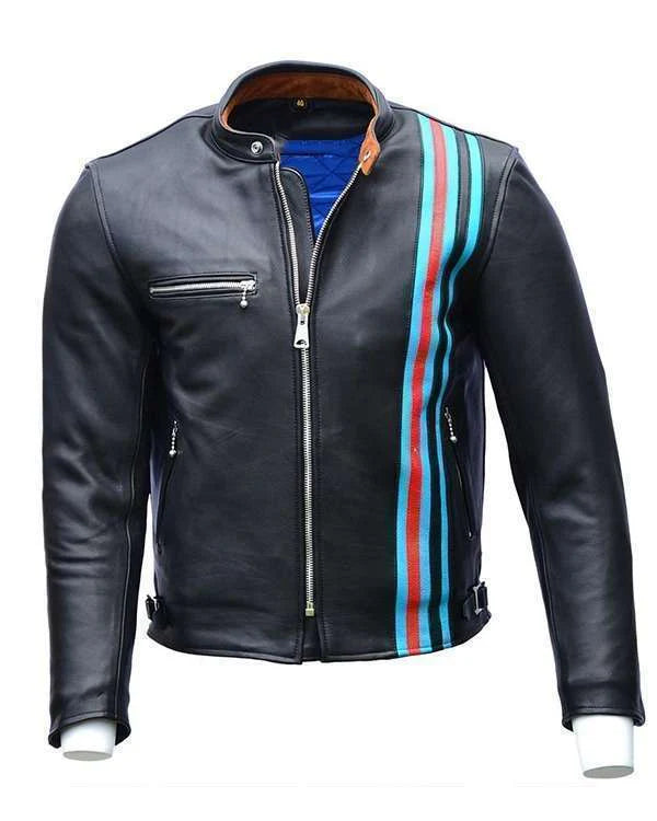 Tom Hardy Venom 2 Eddie Brock Cafe Racer Leather Jacket