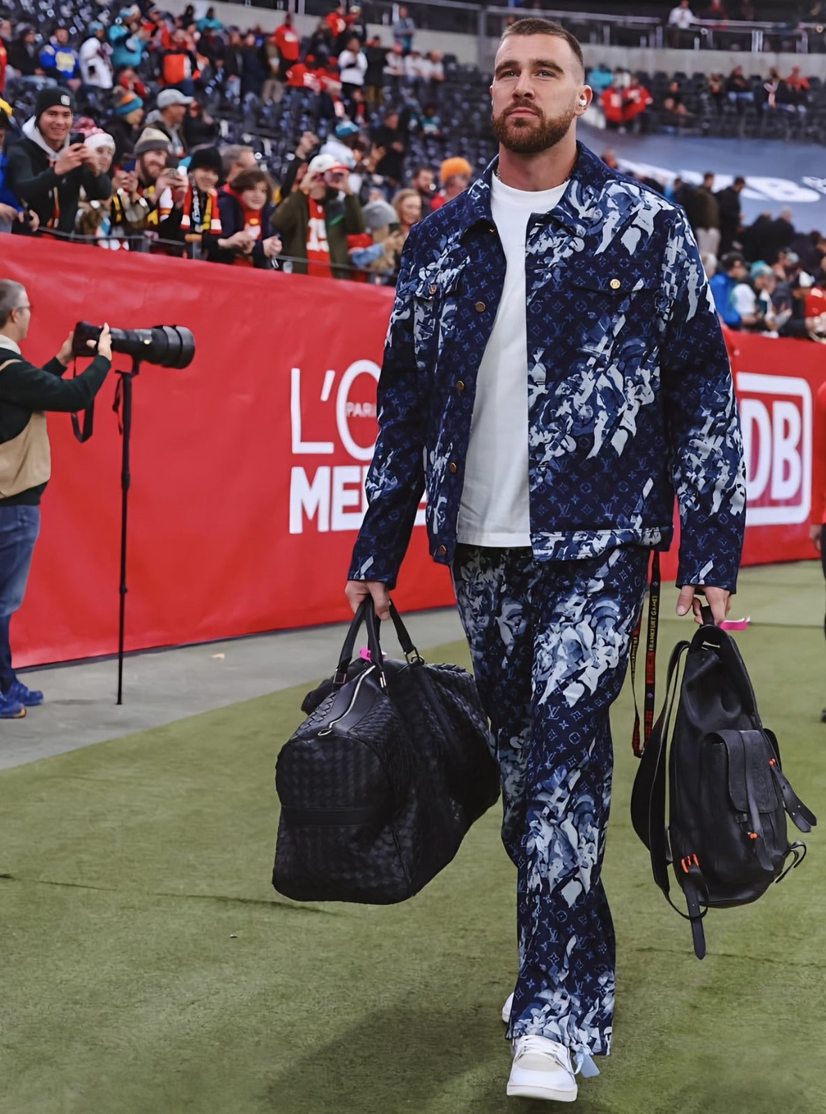 Travis Kelce Louis Vuitton Suit