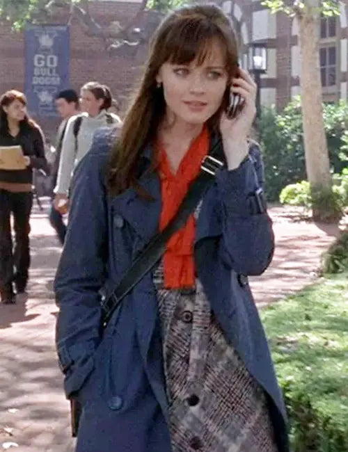 Gilmore Girls S03 Alexis Bledel Blue Trench Coat