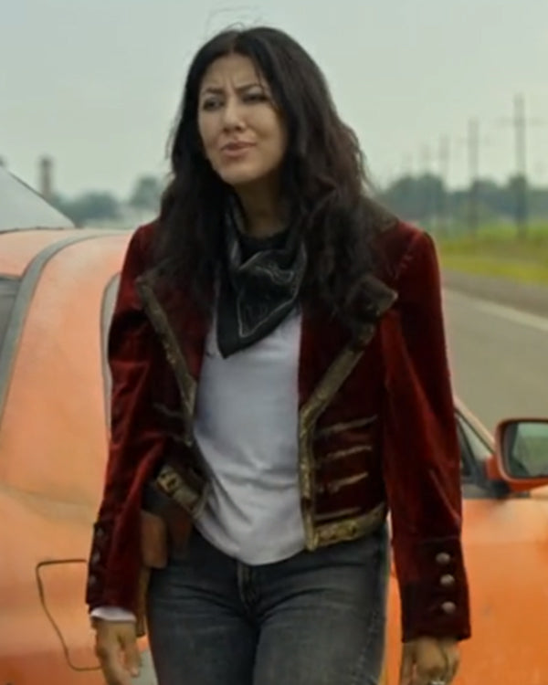 TwistedMetal2023StephanieBeatrizMaroonVelvetBlazers