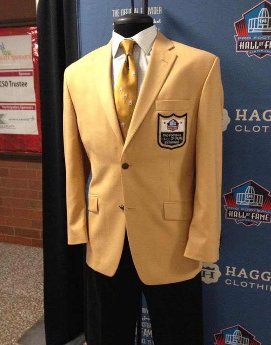 Pro Football Hall Of Fame Gold Coat