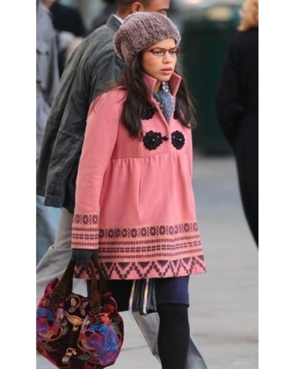 Ugly Betty S04 America Ferrara Pink Embroidered Coat