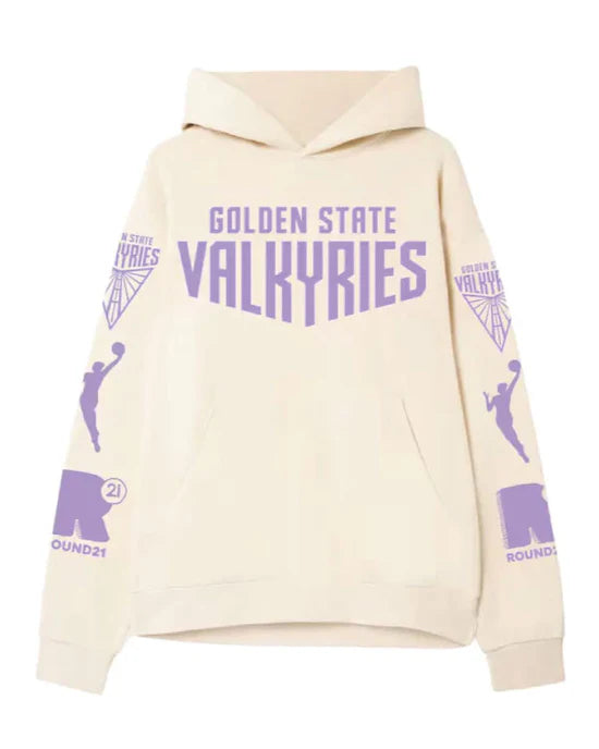 Dallas Jackets - Unisex Golden State Valkyries Cream Pullover Hoodie