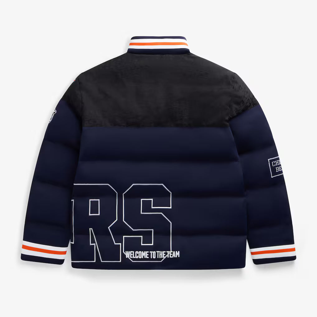 Unisex Navy Chicago Bears Team Puffer Jacket