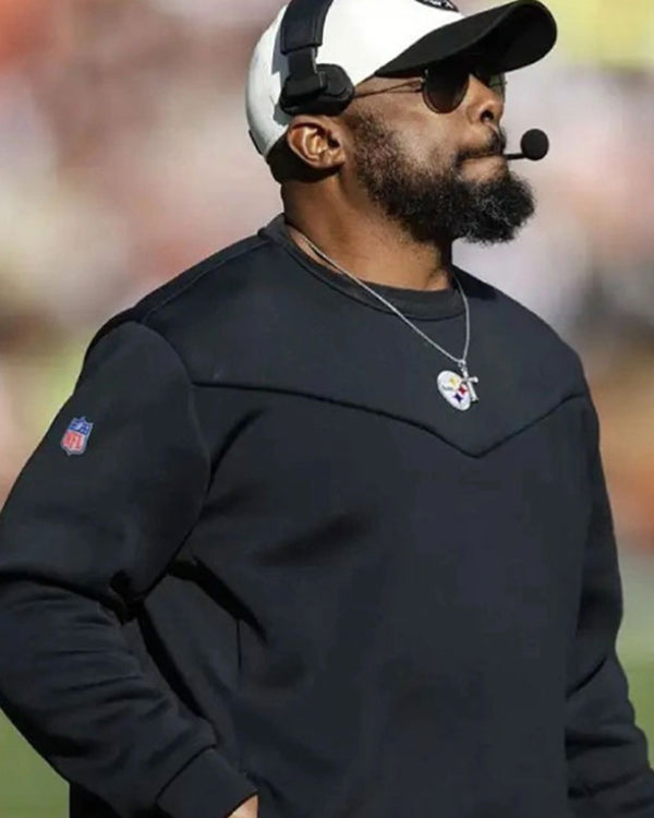 UnisexPittsburghSteelersMikeTomlinBlackSweatshirt