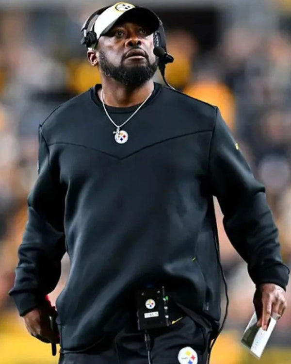 UnisexPittsburghSteelersMikeTomlinBlackSweatshirts