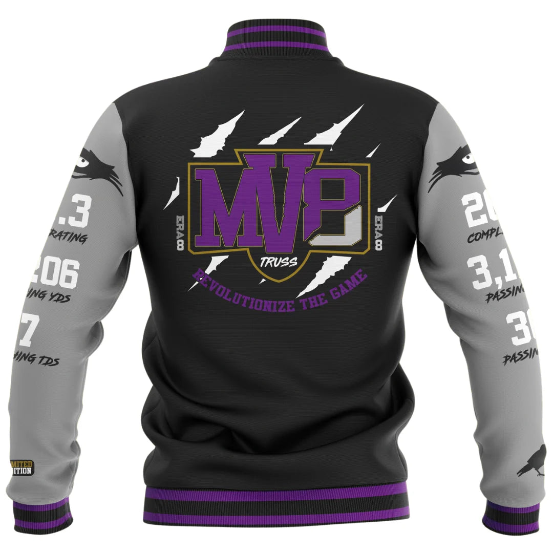 Limited Edition 2019 Mvp Lamar Jackson Letterman Jacket