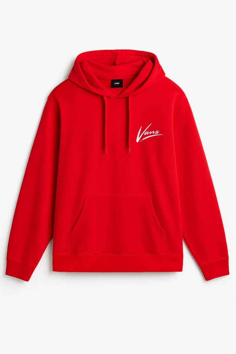 Vans Dettori Loose Pullover Hoodie Red