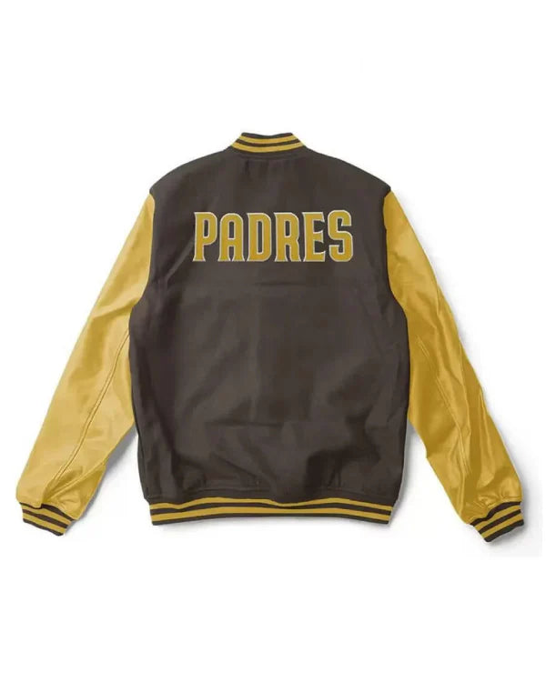 Varsity San Diego Padres Brown and Yellow Jacket