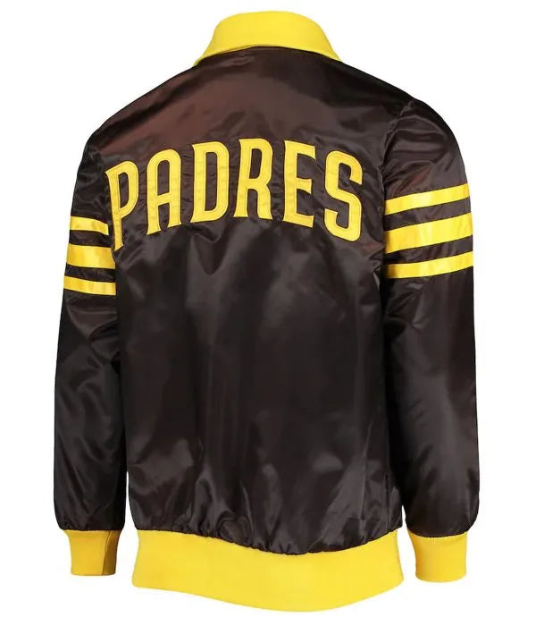 Varsity San Diego Padres Full-Zip The Captain II Brown Jacket