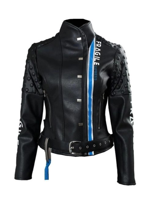 Death Stranding Fragile Black Leather Jacket