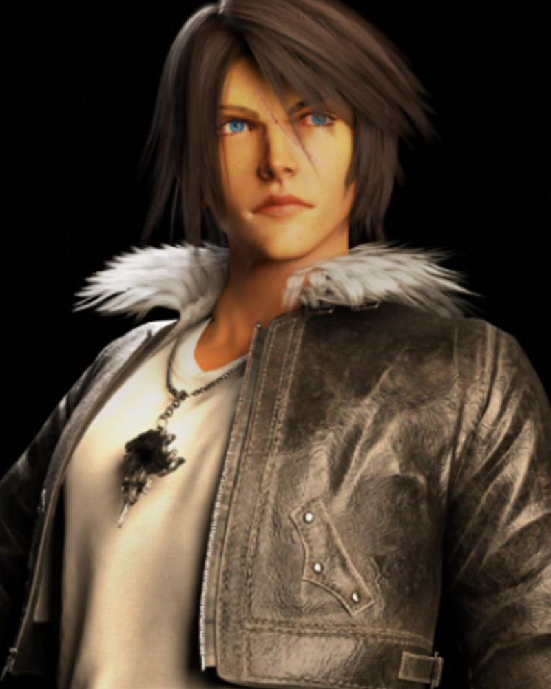 Squall Leonhart Final Fantasy VII Advent Children Black Jacket