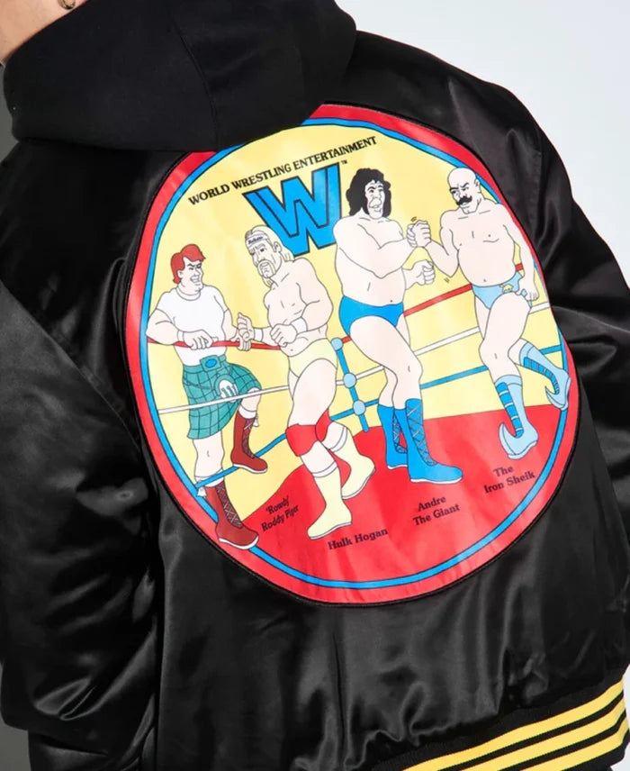 WWE Vintage Quilted Satin Jacket