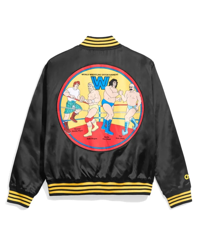 WWE Vintage Quilted Satin Jacket