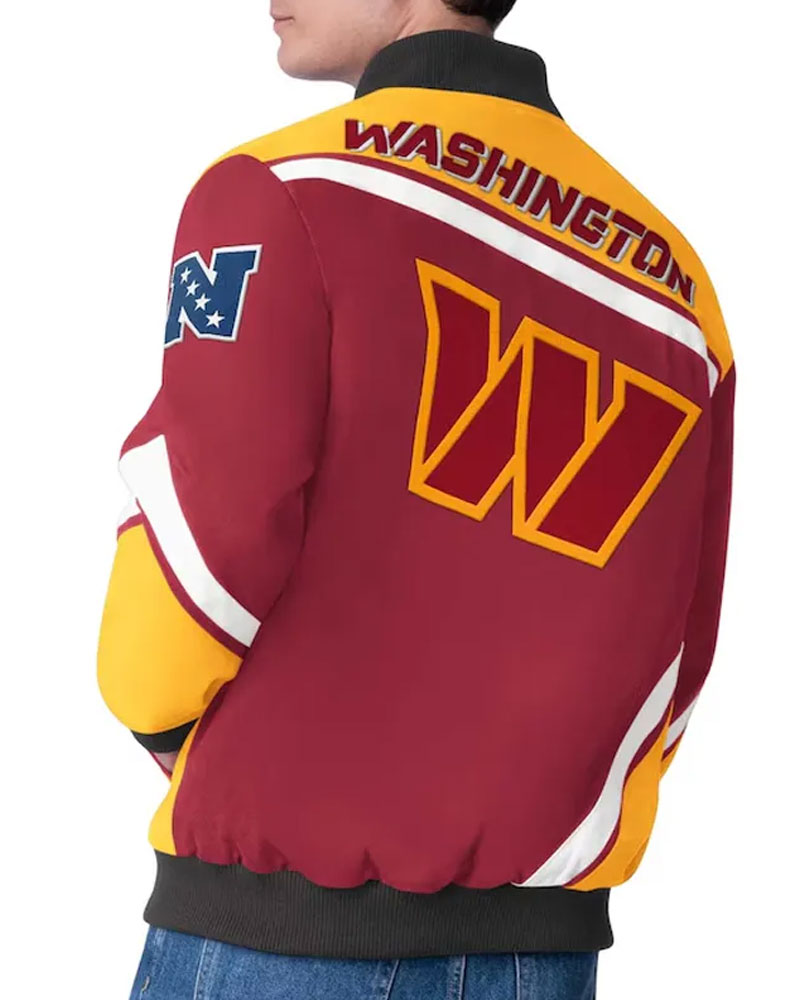 Washington Commanders Maximum Racing Burgundy Jacket