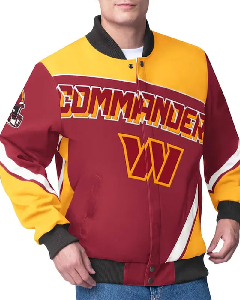 Washington Commanders Maximum Racing Burgundy Jacket
