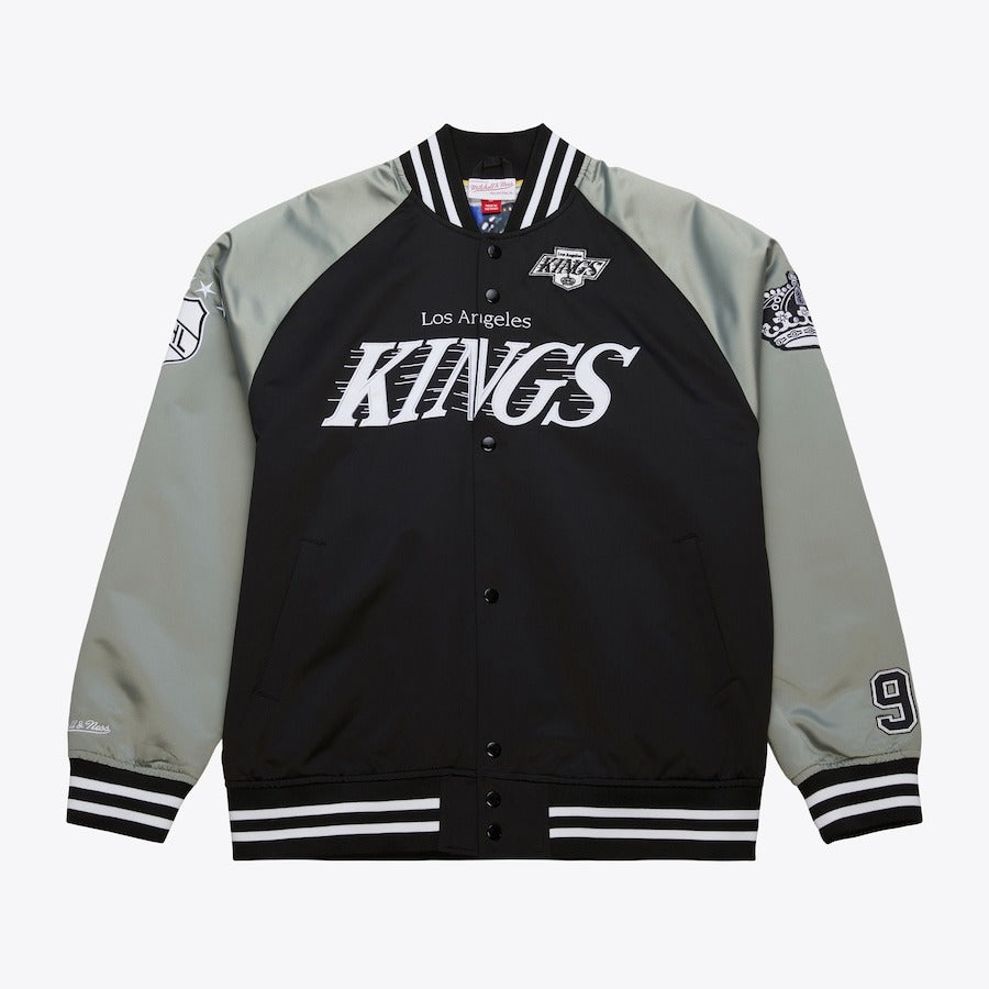 Wayne Gretzky Black Los Angeles Kings Satin Jacket